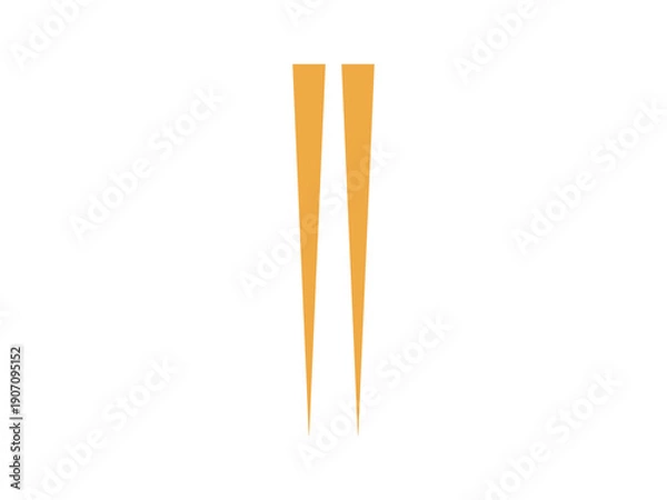 Obraz 箸のアイコンのイラスト