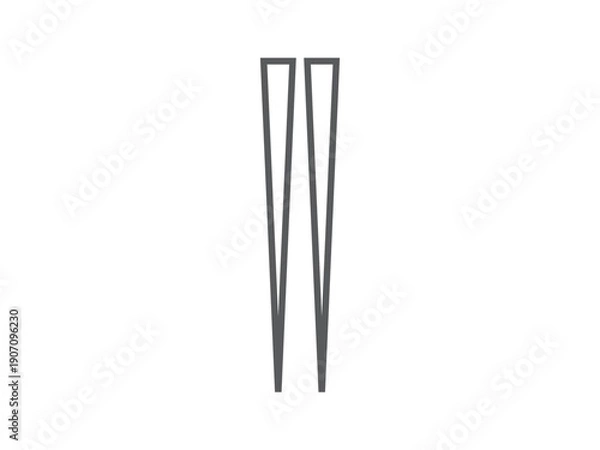 Obraz 箸のアイコンのイラスト