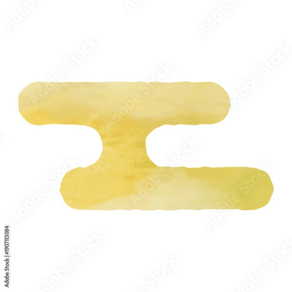 Obraz 水彩ゴールドの和柄、エ霞のイラスト素材　ベクター　金色　アイコン　雲　高級感　年賀状　透過背景　新年　霞　手描き　テクスチャー