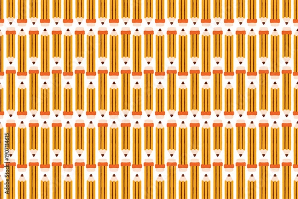 Fototapeta seamless pattern pencil school