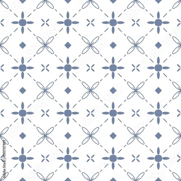 Obraz Seamless patterned background with geometric shapes.