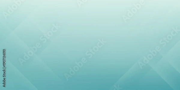 Obraz Soft Teal Gradient Abstract Background With Subtle Geometric Quilt Pattern