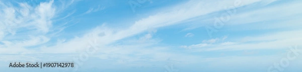 Obraz Blue Sky with White Clouds