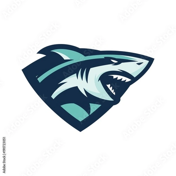 Obraz shark - vector logo/icon illustration mascot

