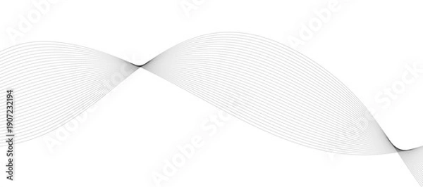 Obraz abstract white background with waves