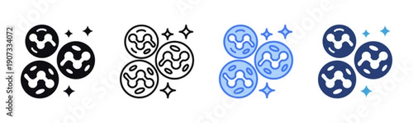 Obraz White Cells icon sheet multiple style collection