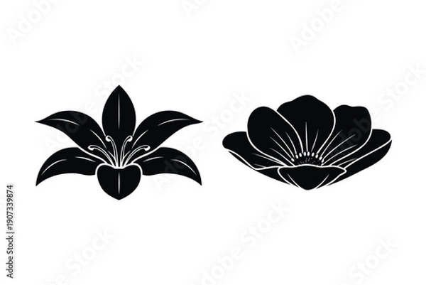 Obraz Simple Floral Design Elements