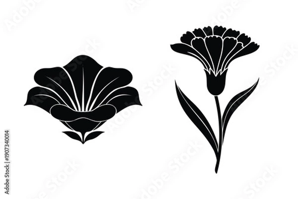 Obraz Simple Floral Design Elements