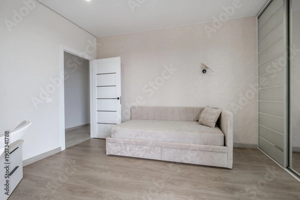 Obraz sofa in a modern light interior