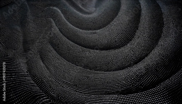 Obraz Abstract Black Dotted Background