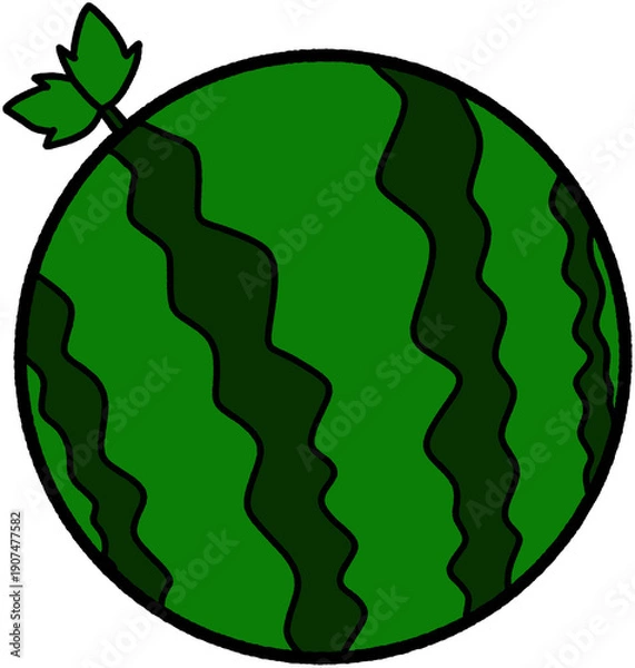 Obraz 수박 일러스트