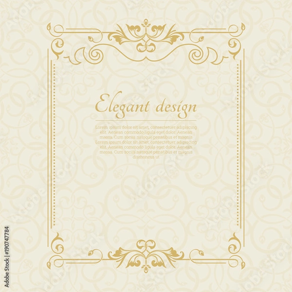 Fototapeta Decorative template of a frame