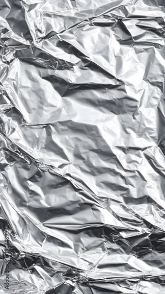 Obraz crumpled aluminum foil texture