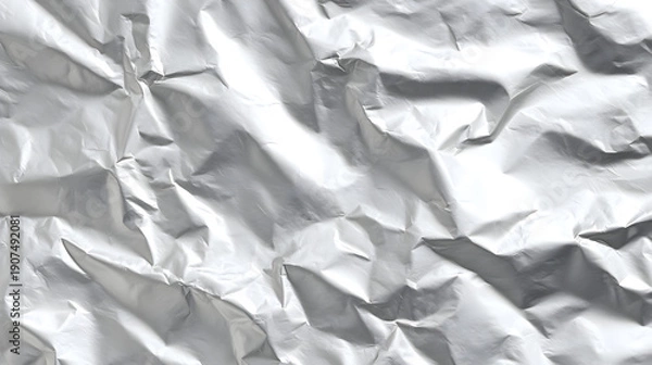 Obraz crumpled aluminum foil texture