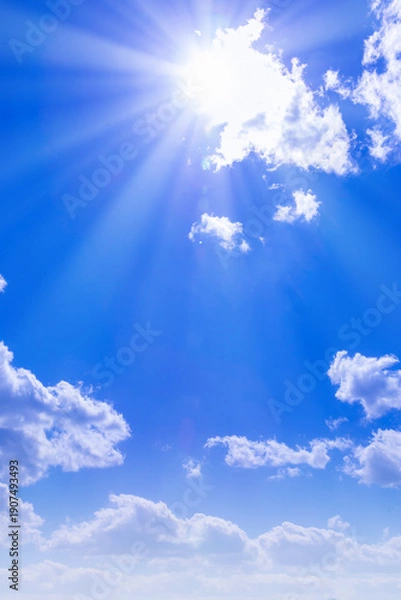 Obraz 青空に太陽