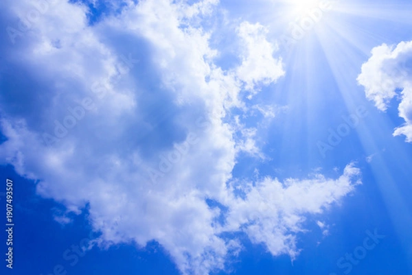 Obraz 青空に太陽