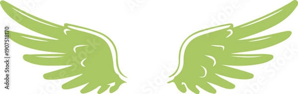 Obraz Simple Angel Wings Clipart