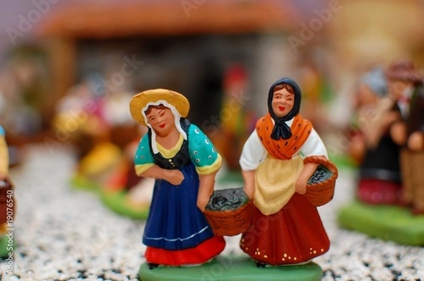 Obraz santons "porteuses d'olives"