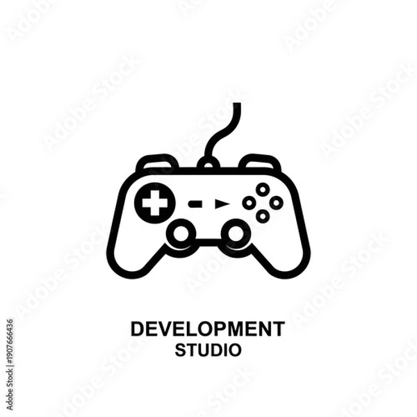Fototapeta Video Game Controller Icon for Development Studio