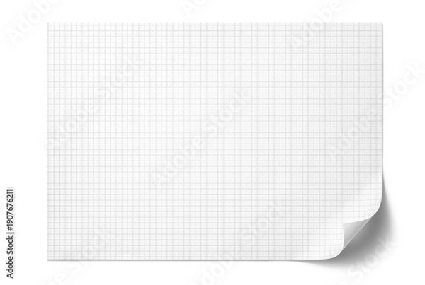 Obraz 方眼のある白い紙の背景テクスチャー