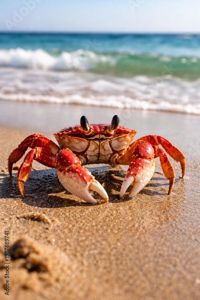 Obraz crab on the beach
