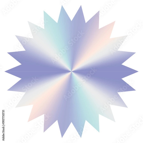 Fototapeta ギザギザのホログラムシール