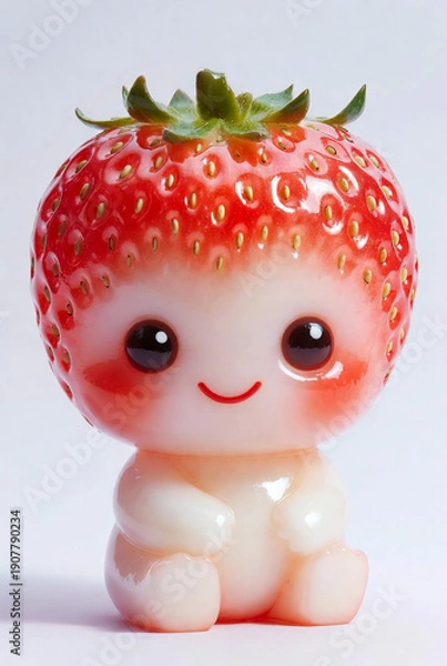 Obraz toy hedgehog with apple