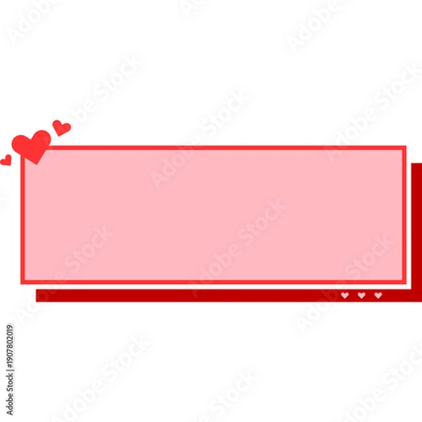 Obraz Valentine Day Text Box Decoration