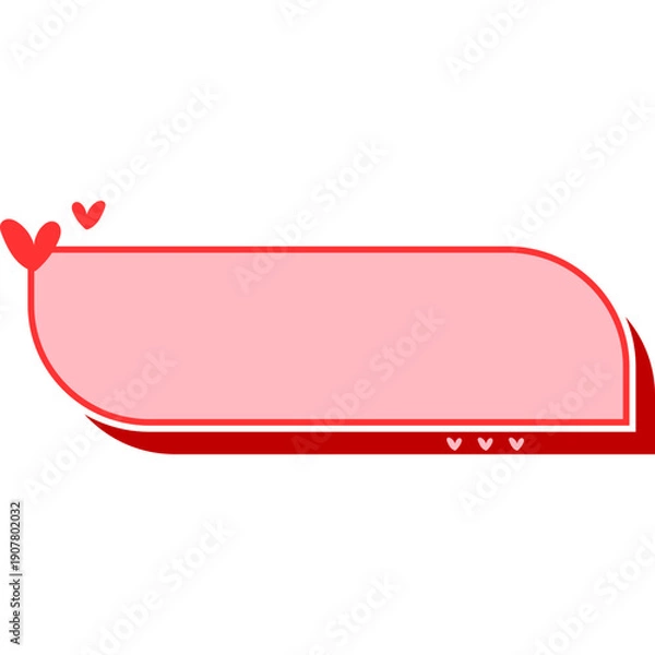Obraz Valentine Day Text Box Decoration