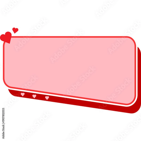 Obraz Valentine Day Text Box Decoration