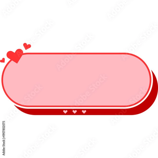 Obraz Valentine Day Text Box Decoration