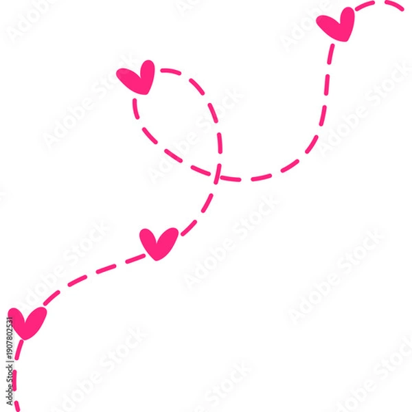 Obraz Valentines Day Tracking Decoration