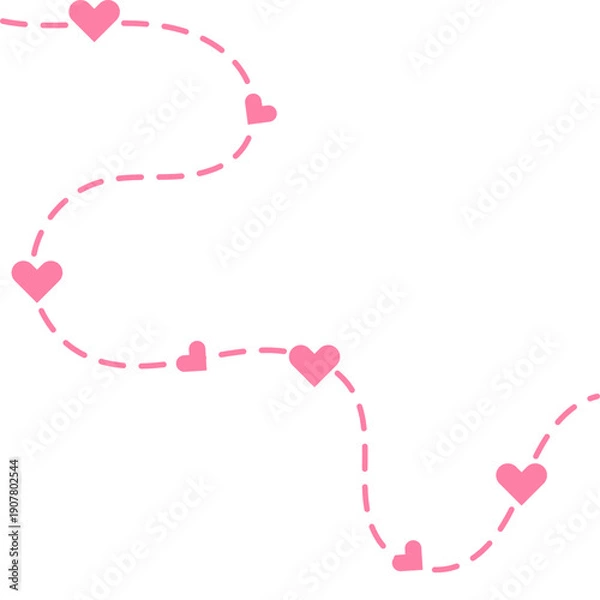 Obraz Valentines Day Tracking Decoration