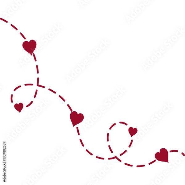 Obraz Valentines Day Tracking Decoration