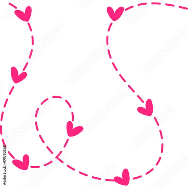 Obraz Valentines Day Tracking Decoration