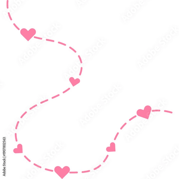 Obraz Valentines Day Tracking Decoration