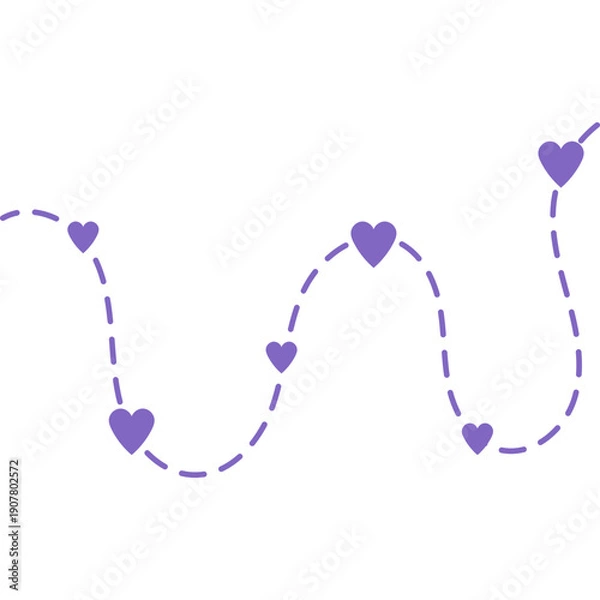 Obraz Valentines Day Tracking Decoration