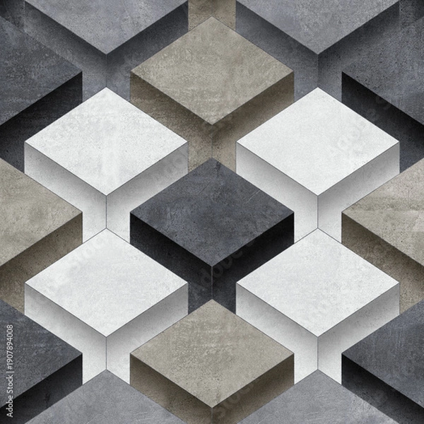 Obraz Modern ceramic tile design for luxury interior background with 3d pattern