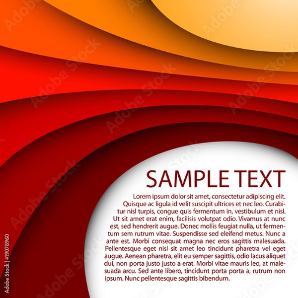 Obraz Abstract red background with custom text