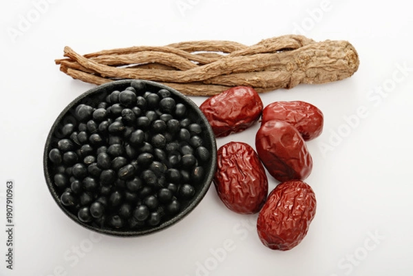 Obraz 当归黑豆和红枣