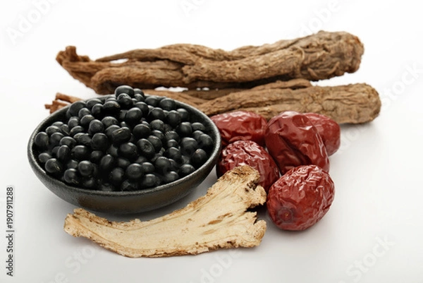 Obraz 当归黑豆和红枣