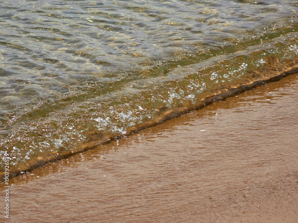 Obraz 美しいビーチの砂浜と透明な海水の風景