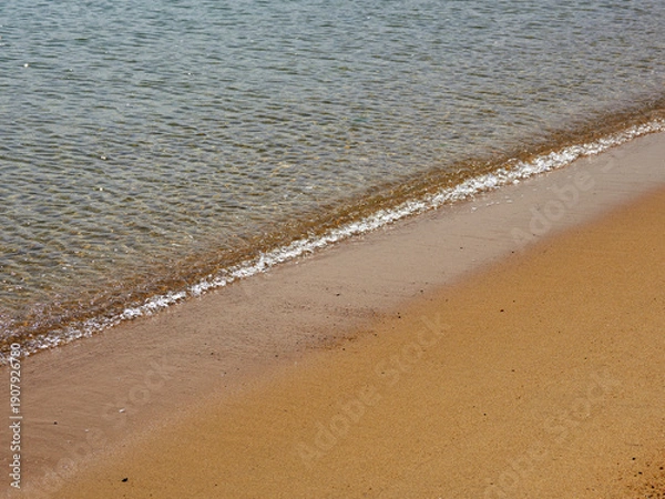Obraz 美しいビーチの砂浜と透明な海水の風景