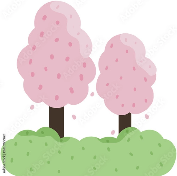 Obraz 봄 벚꽃 풍경