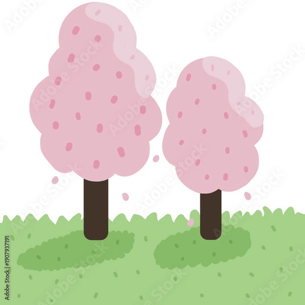 Obraz 봄 벚꽃 풍경