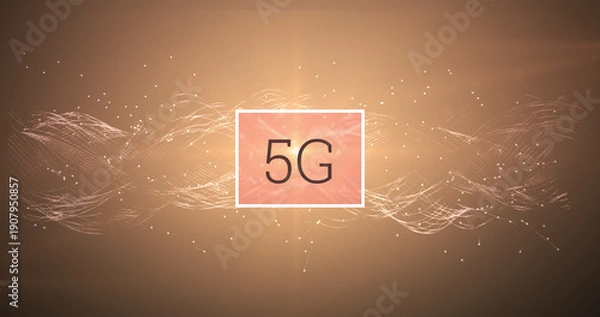 Fototapeta 5g Technology image 4k