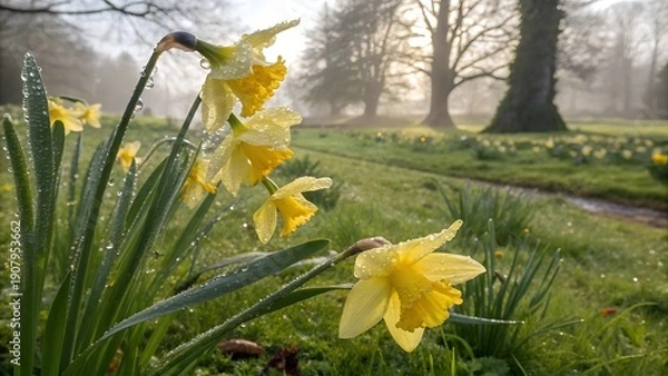 Obraz daffodils in spring