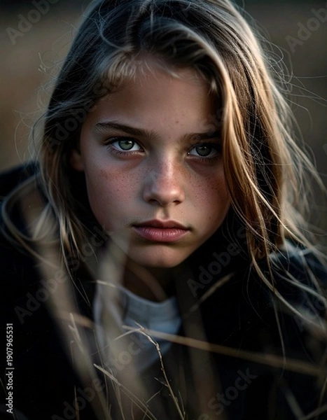 Fototapeta portrait fillette