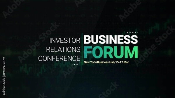 Obraz Modern Financial Title 2