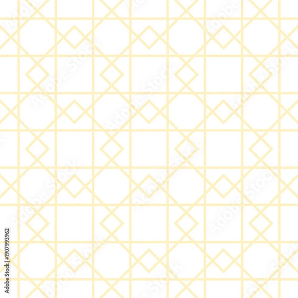 Obraz seamless geometric pattern, Geometric Seamless Grid Pattern with Colorful Lines